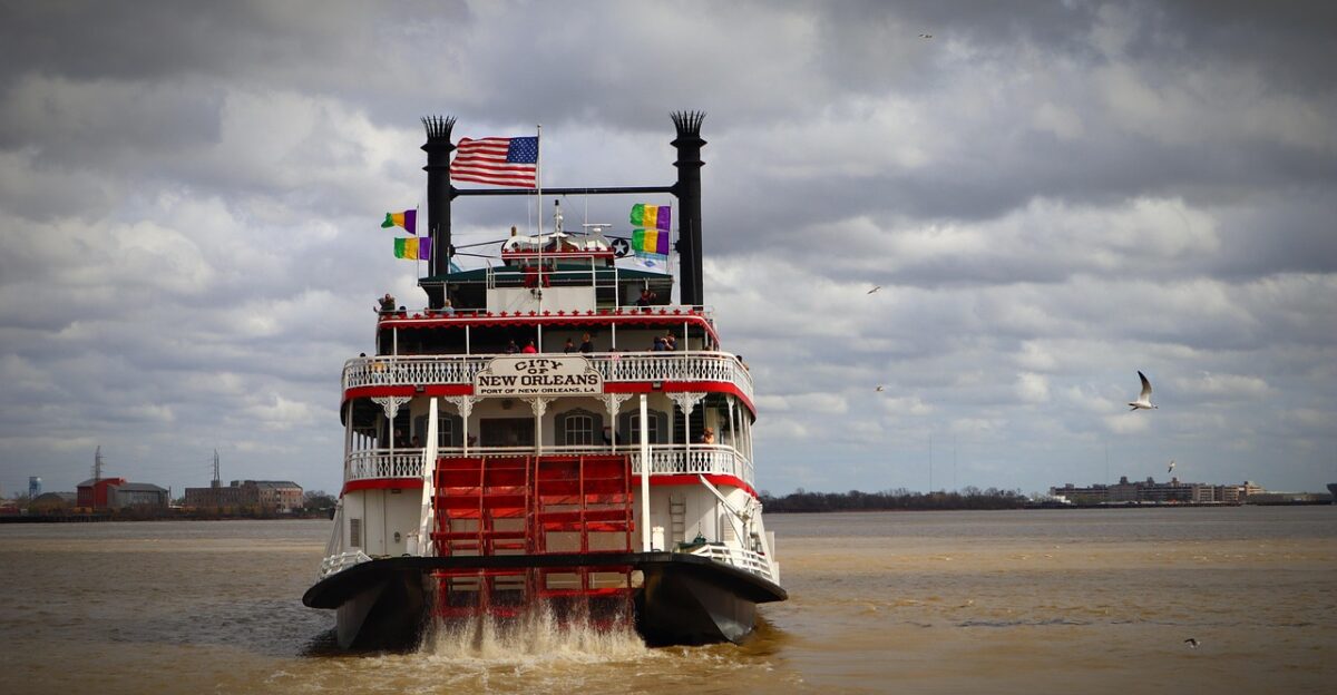 bridge boat river water carnival nature louisiana