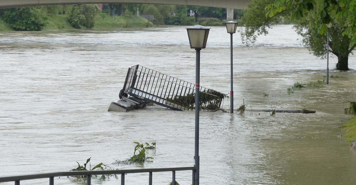 flood, road, locked, damage, flood damage, destruction, danube, ulm ...