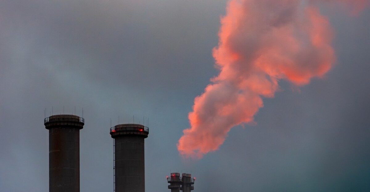 chimneys power plant industry smoke steam thermal power station energy