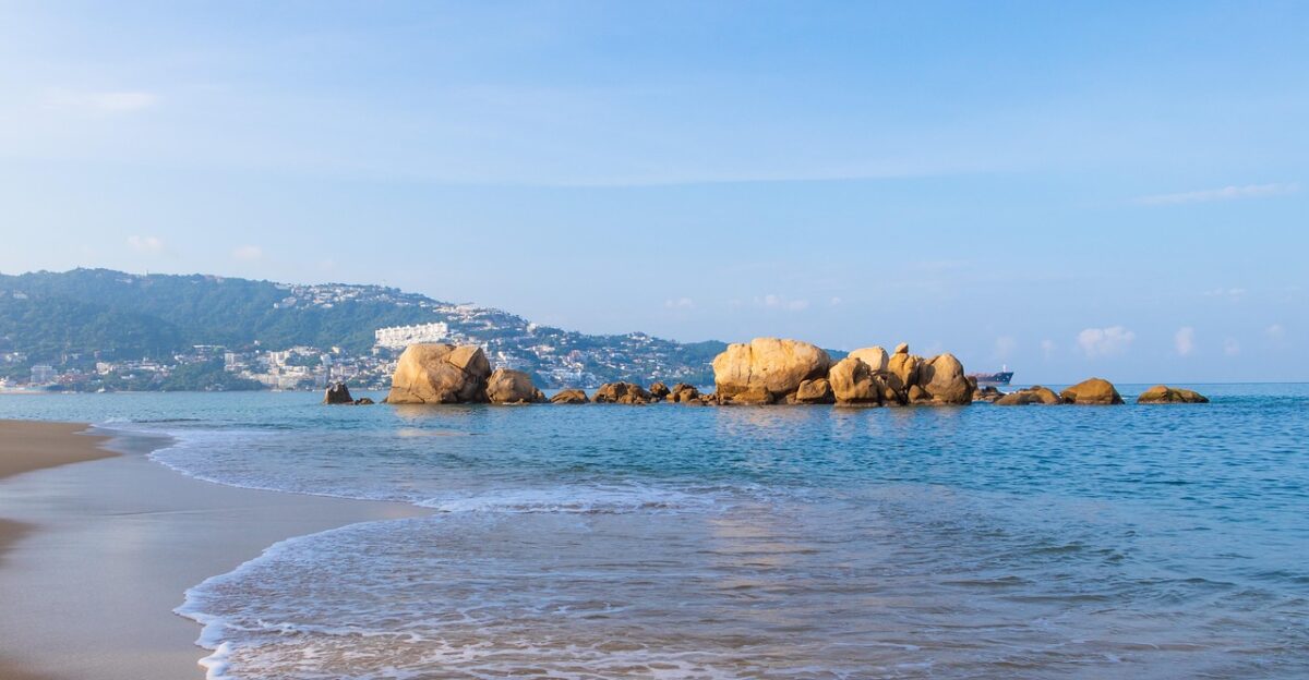 sea acapulco mexico coast beach sand waves water nature rocks scenic holiday travel landscape acapulco acapulco acapulco acapulco acapulco