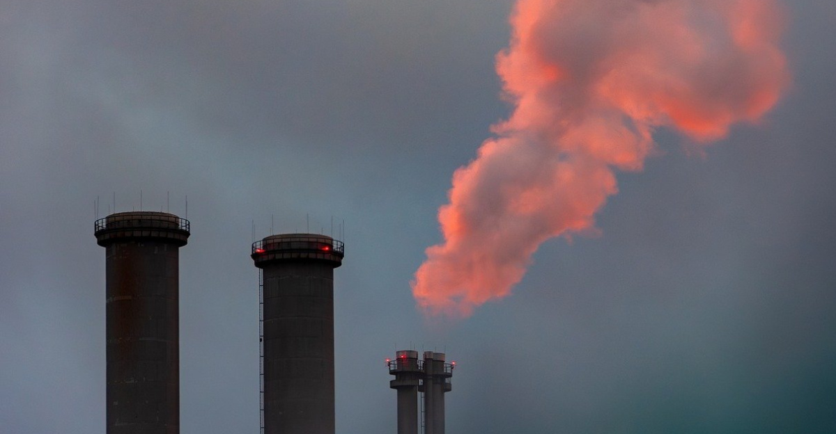chimneys, power plant, industry, smoke, steam, thermal power station, energy