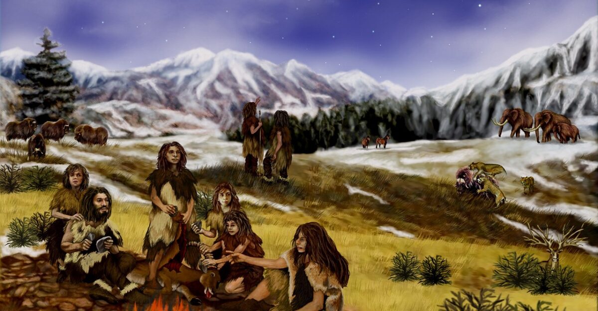 neanderthals prehistoric mountains animals landscape people primitive nature outside snow painting art drawing wildlife fire camp neanderthals neanderthals neanderthals prehistoric prehistoric prehistoric prehistoric primitive primitive primitive primitive primitive