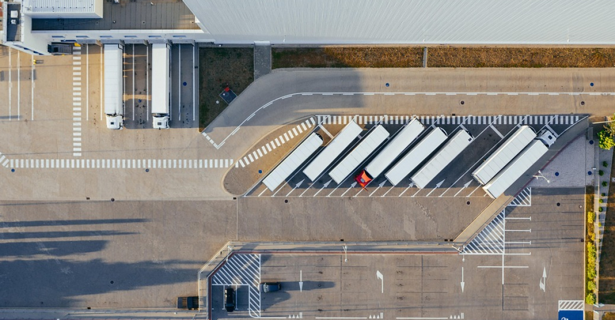 production, facility, logistic, distribution center, transit, truck, transport, top view, industrial, semi, aerial view, heavy, depot, germany, warehouse, container truck, shipping containers, storehouse, road, loading bay, factory, unloading, distribute, unload, europe, aerial photography, production, logistic, truck, truck, warehouse, warehouse, warehouse, warehouse, warehouse