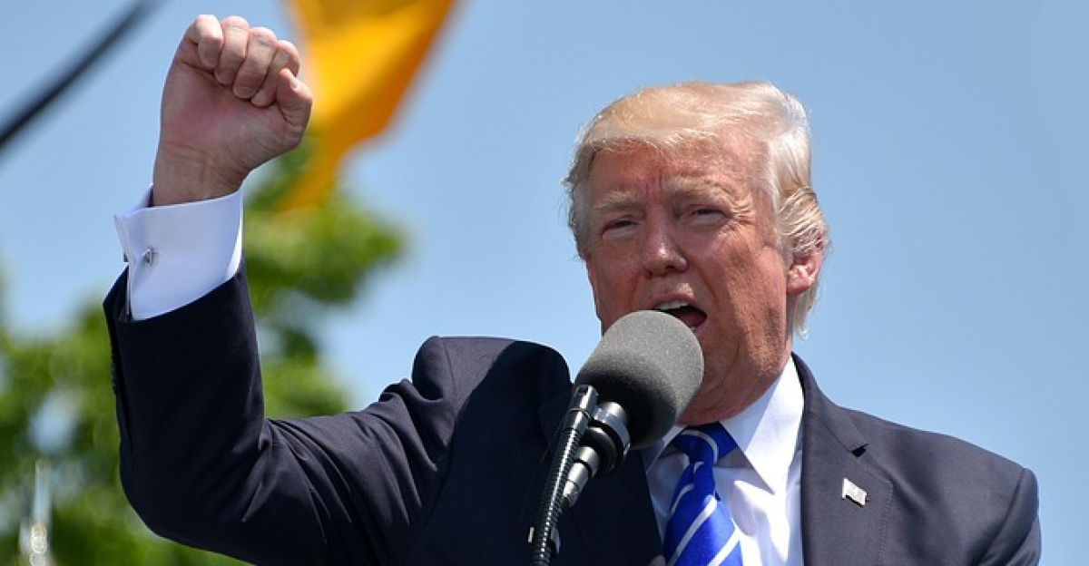 trump, president, usa, america, flag, british flag, banner, union jack, donald trump, republican, politics, presidency, speech, politician