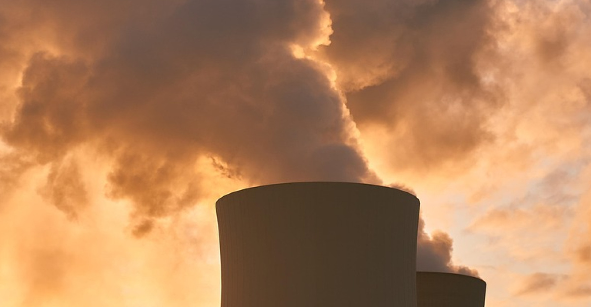 nuclear power plant, cooling tower, water vapor, clouds, heaven, sunrise, mood, industry, nuclear power, energy, power supply, technology, nuclear reactor, nature, power plant, high voltage
