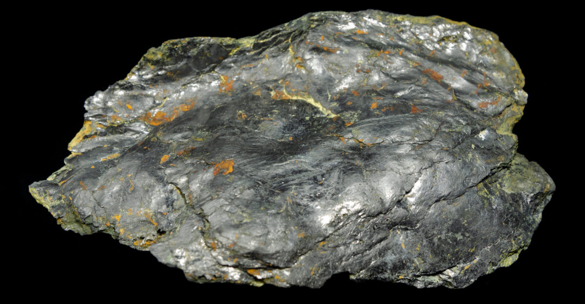 Pure graphite specimen from abandoned graphite mines near Velk Tresn Czech Republic Size 11 x 6 5 cm