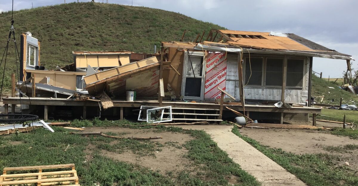 High-end EF2 damage to a home in SD