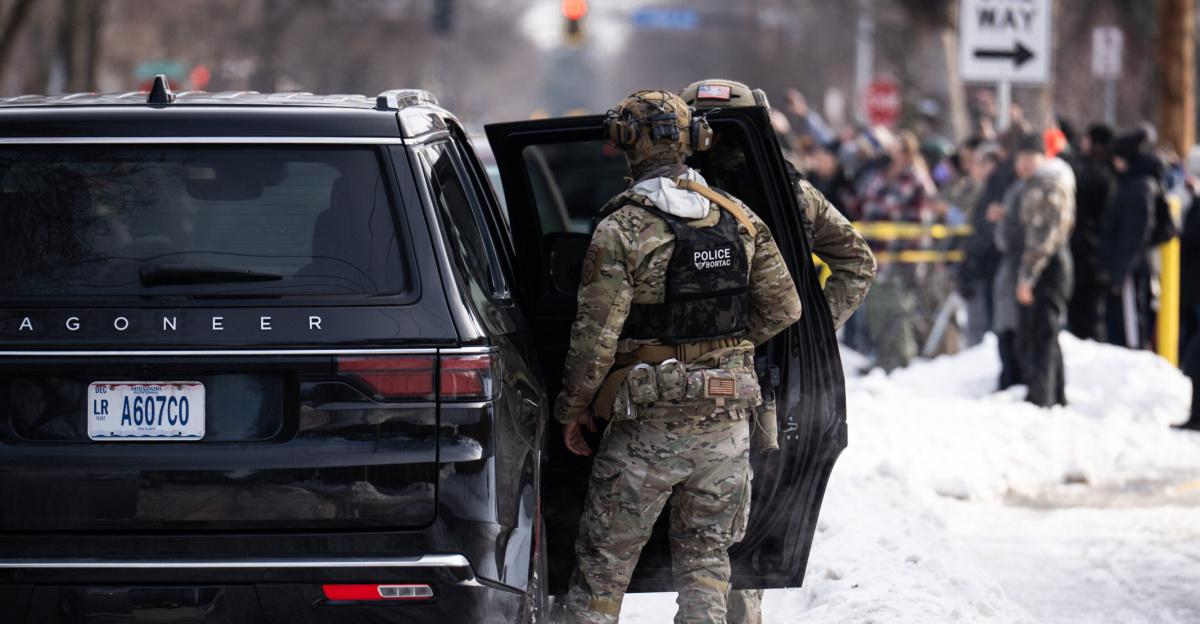 Portland Avenue and 34th Street in South Minneapolis where City of Minneapolis officials have confirmed an ICE agent shot and killed an observer.
A neigbhor who saw what happened told local MPR news: "She was trying to turn around, and the ICE agent was in front of her car, and he pulled out a gun and put it right in — like, his midriff was on her bumper — and he reached across the hood of the car and shot her in the face like three, four times,”