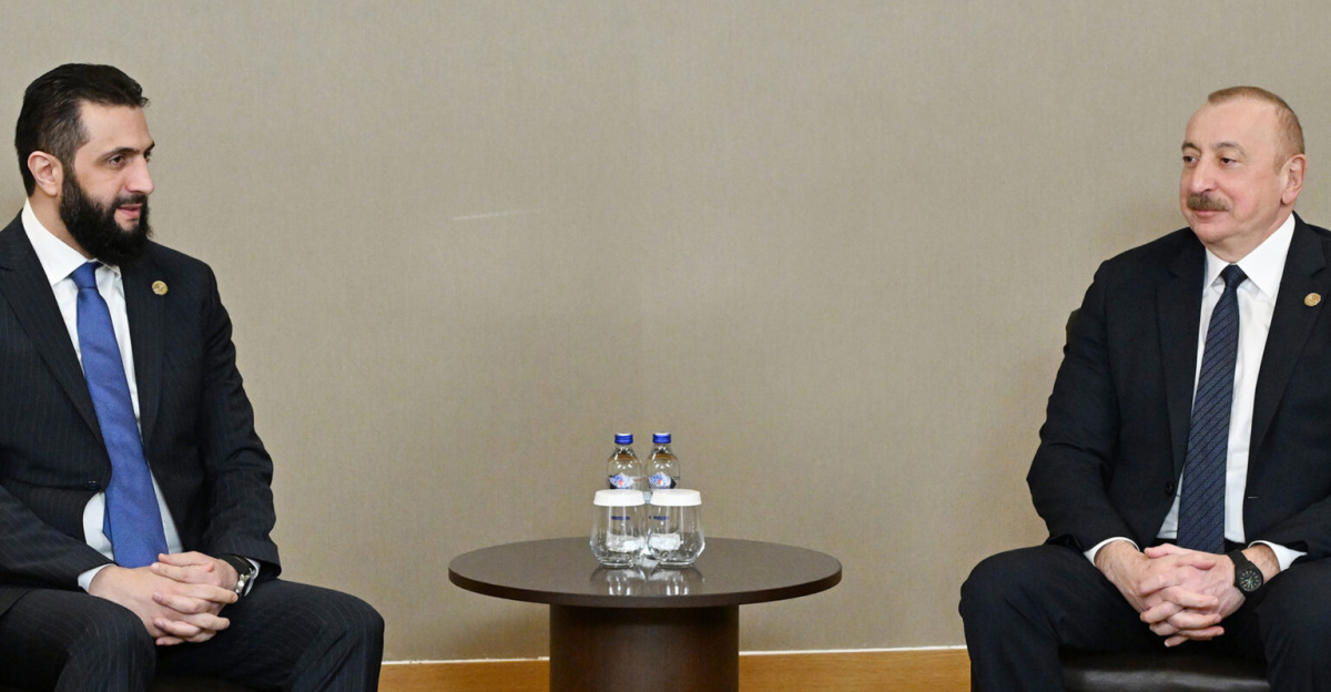 Ilham Aliyev met with Syrian President Ahmed al-Sharaa