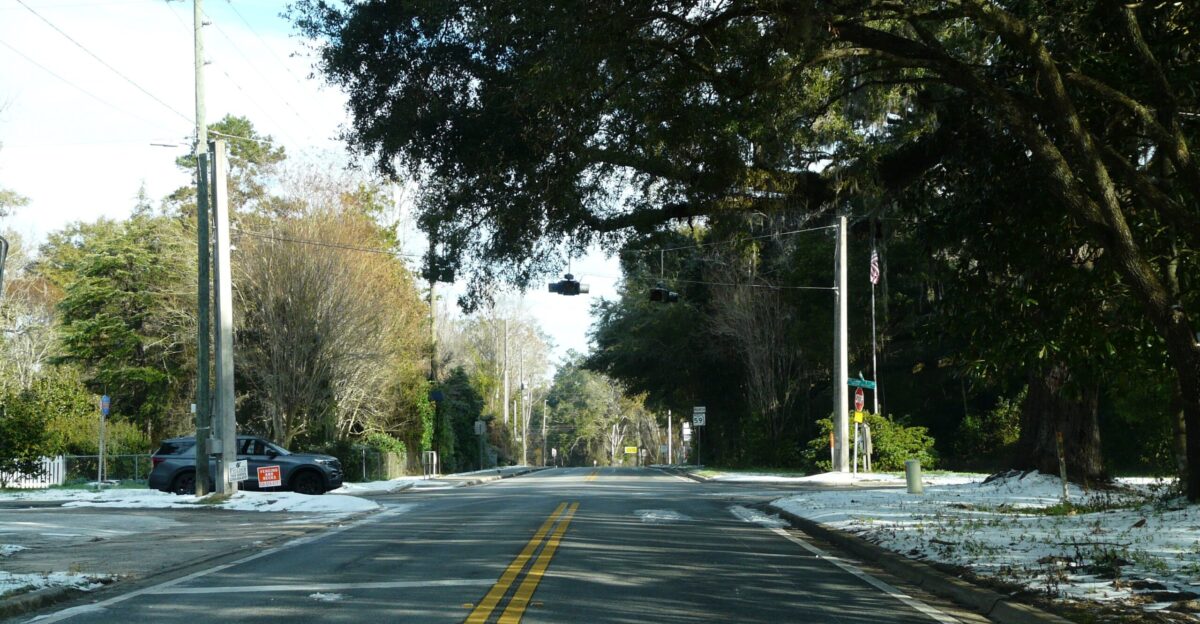Intersection of Florida State Road 59 and County Road 158 in Lloyd Florida