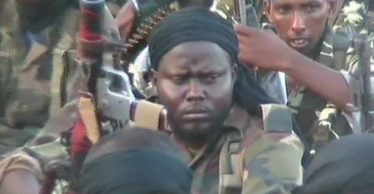 Islamic Courts Union soldier holding an RPG-7 at a military camp gathering aimed at preparing troops for the full-scale Ethiopian invasion of Somalia