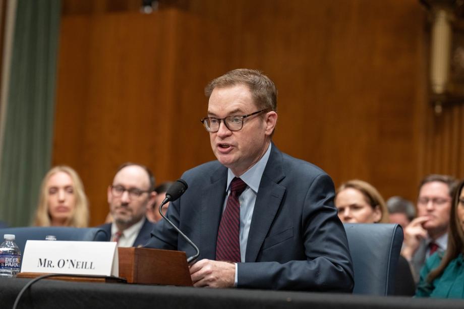 Deputy HHS Secretary Jim O Neil during a Senate hearing on May 8th 2025