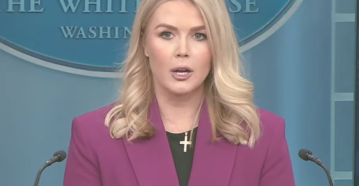 Karoline Leavitt at her first Press Conference in 2025