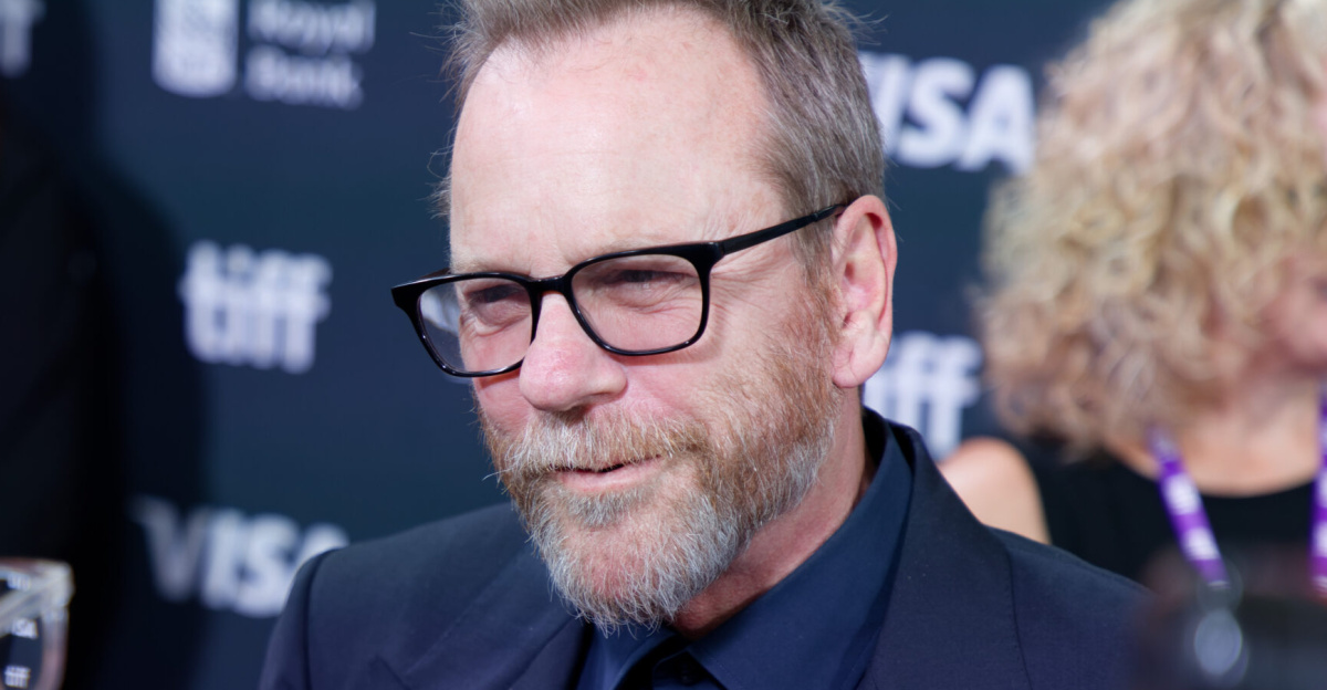 Kiefer Sutherland at the 2024 <a href="https://en.wikipedia.org/wiki/Toronto_International_Film_Festival" class="extiw" title="en:Toronto International Film Festival">Toronto International Film Festival</a> (TIFF) for the movie <i>Takin' Care of Business</i>.
