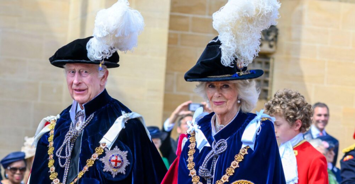 The King and The Queen in Garter Robes on Garter Day June 17th 2024