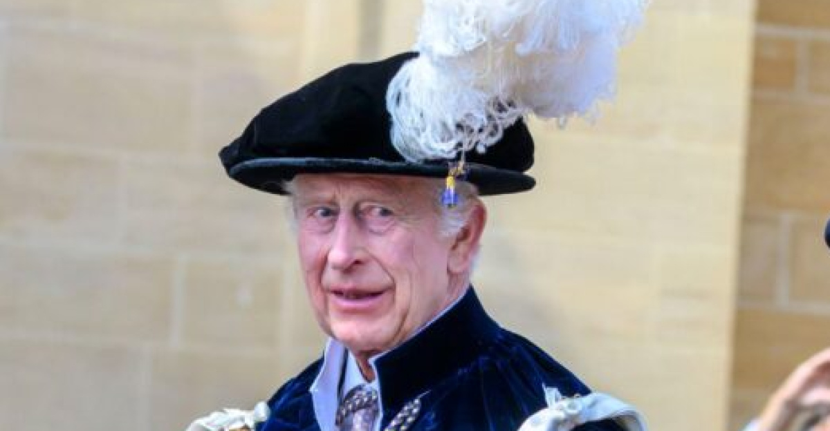 The King and The Queen in Garter Robes on Garter Day June 17th 2024