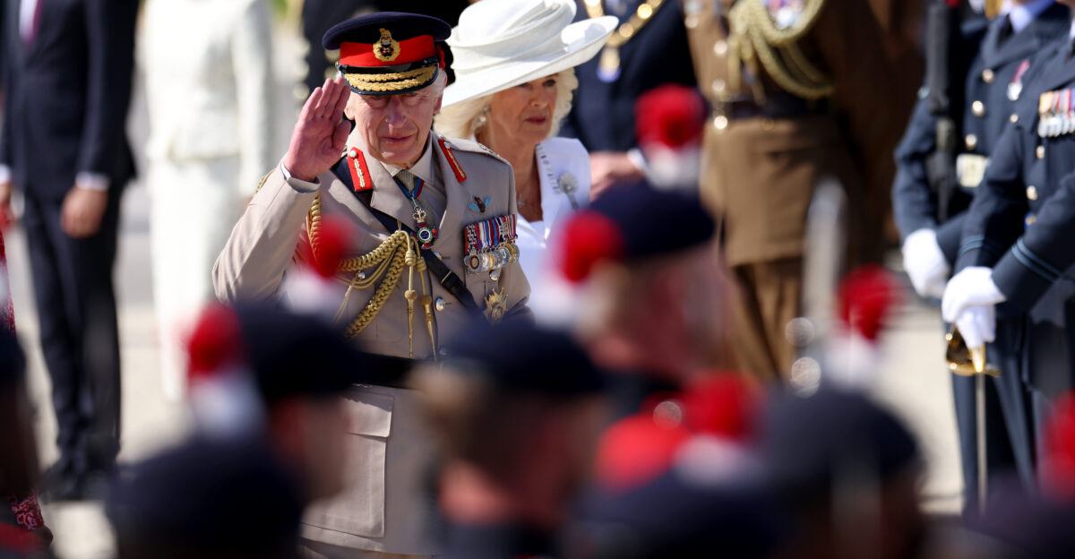06 2024 Ver-sur-Mer France Prime Minister Rishi Sunak and his wife Akshata Murty visit the British Normandy Memorial near Gold Beach alongside Military veterans the President of France Emmanuel Macron and King Charles III to mark the D-Day 80th anniversary in France Picture by Simon Dawson No 10 Downing Street