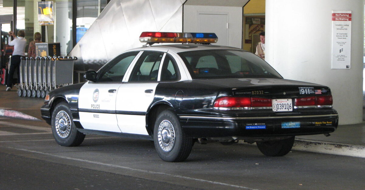 LAPD Ford Crown Victoria at Los Angeles Airport
