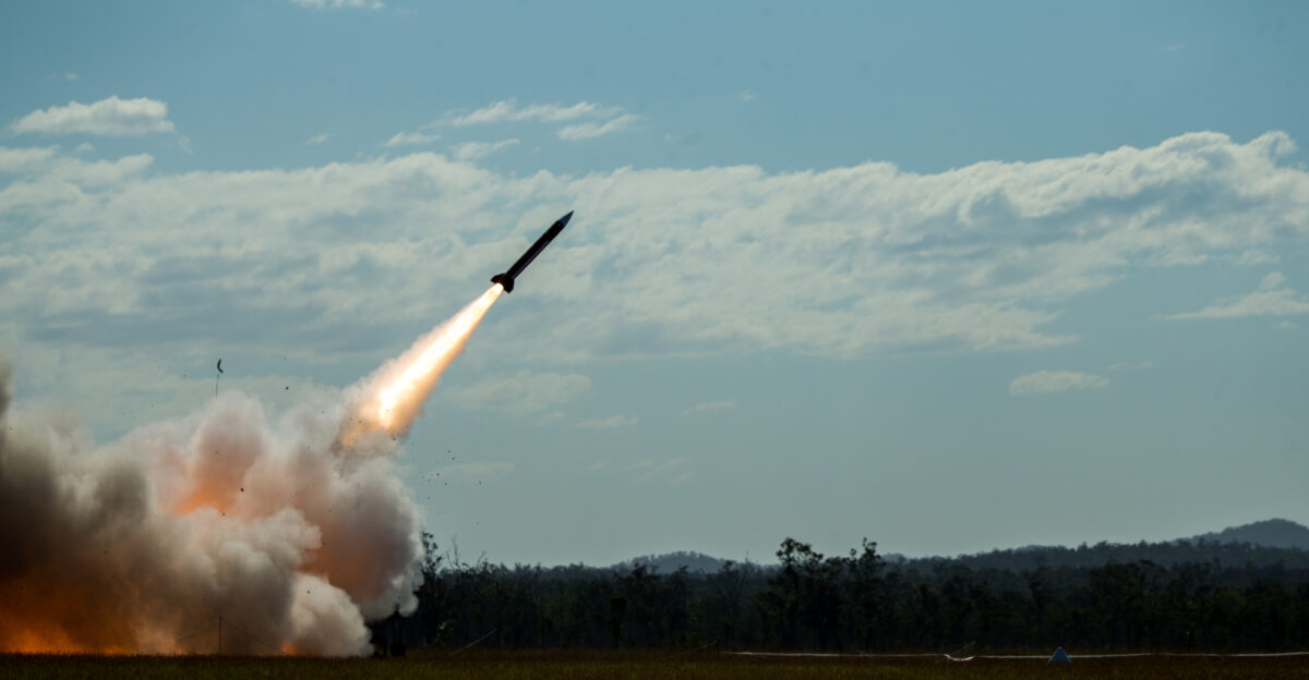 Soldiers with 1st Battalion 1st Air Defense Artillery Regiment fire the MIM-104 Patriot to destroy a drone target Jul 16 2021 at Camp Growl in Queensland Australia during Exercise Talisman Sabre 2021 This is the first time the MIM-104 Patriot has been fired on Australian soil Army forces operating in the Indo-Pacific bring a unique blend of key multi-domain capabilities that enable the Joint Force U S Marine Corps photo by Lance Cpl Alyssa Chuluda