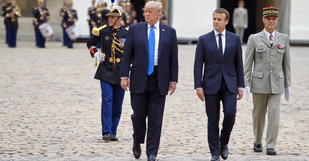 Pr sident Trump Pr sident Macron G n ral Bruno Le Ray