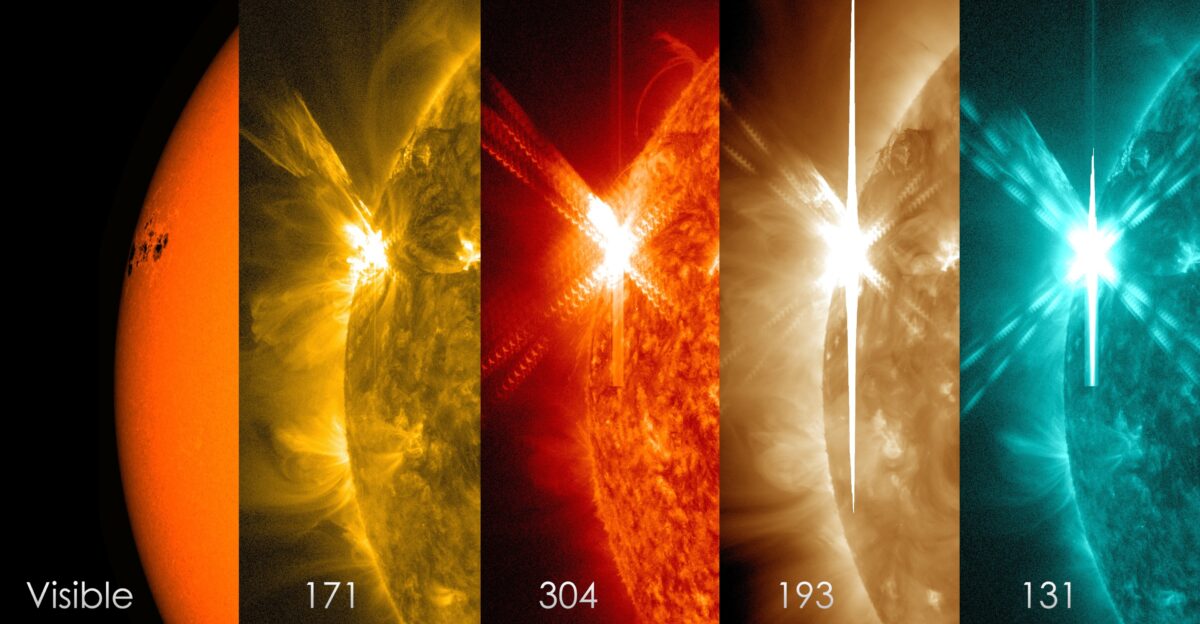 NASA SVS NASA s SDO Observes a Cinco de Mayo Solar Flare