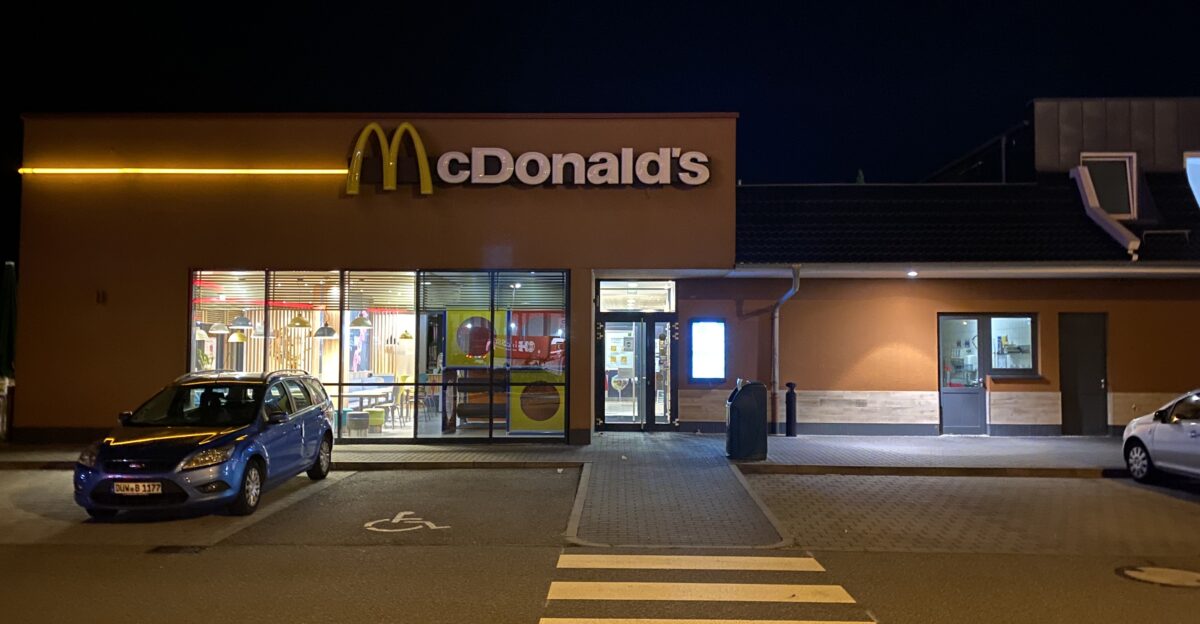 A McDonald s store at Kirchheim truck stop