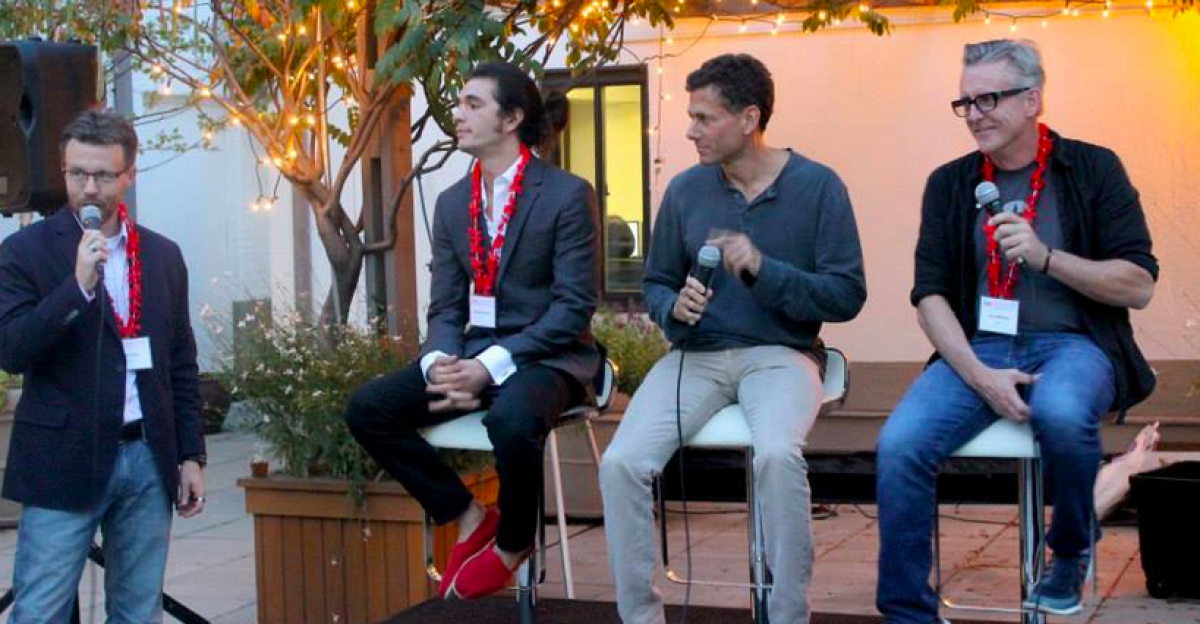 Strauss Zelnick (CEO, Zelnick Media) and John Maloney (ex-President of Tumblr) with Michael DeFranco on a panel discussing the current state of enterprise mobility.