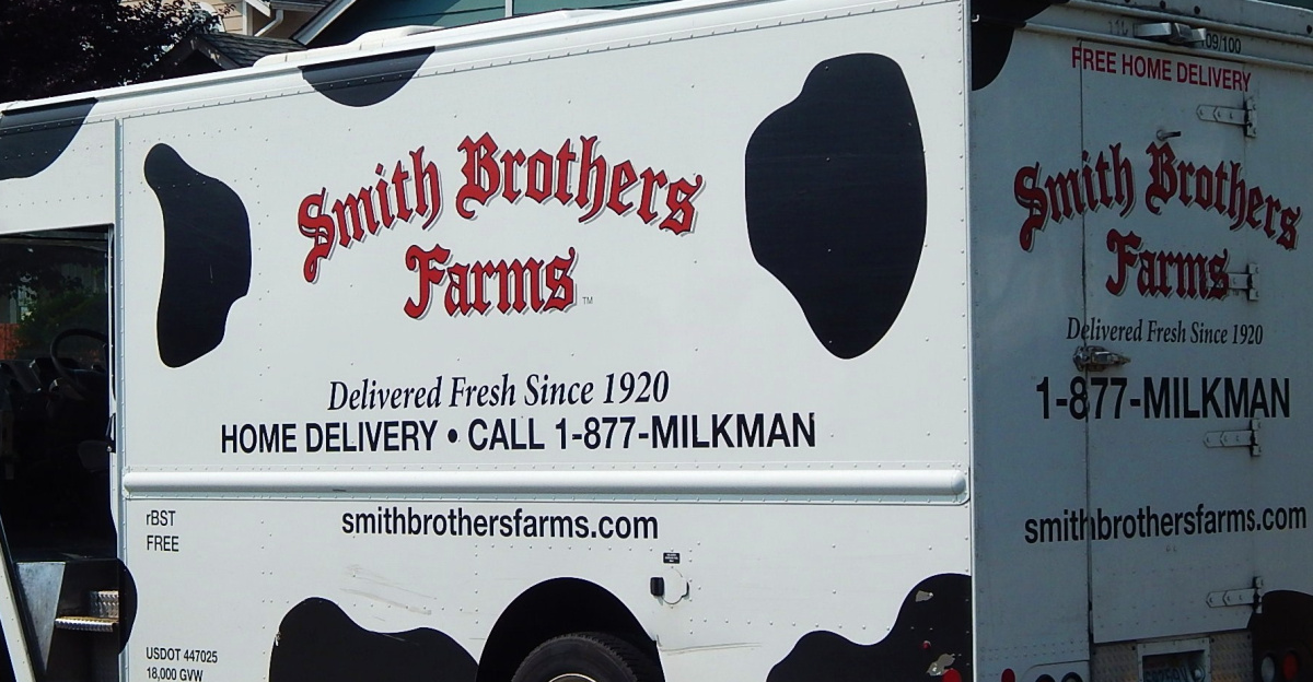 Smith Brothers Farms milk delivery truck. Auburn WA