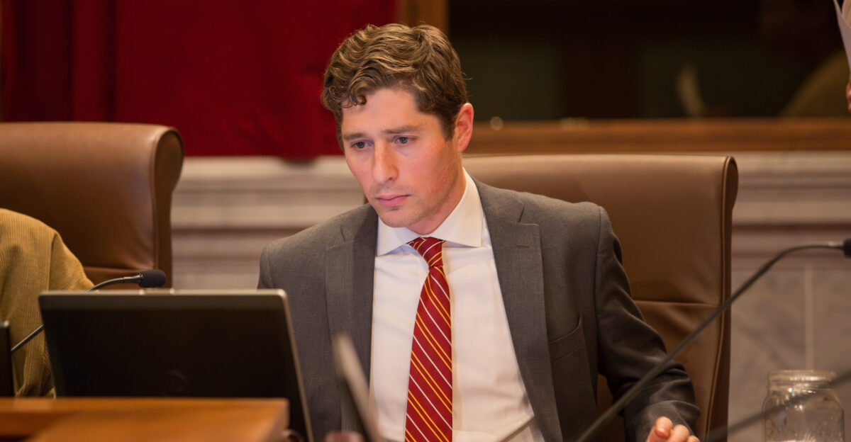 Minneapolis Mayor Jacob Frey in City Council Chambers