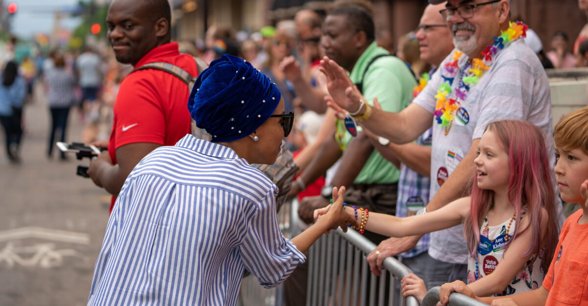 Twin Cities Pride Parade in Downtown Minneapolis Minnesota on June 24 2018