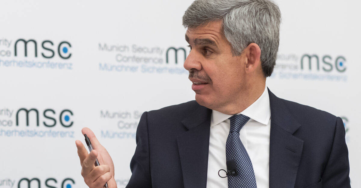 Mohamed A El-Erian w hrend der M nchener Sicherheitskonferenz 2019