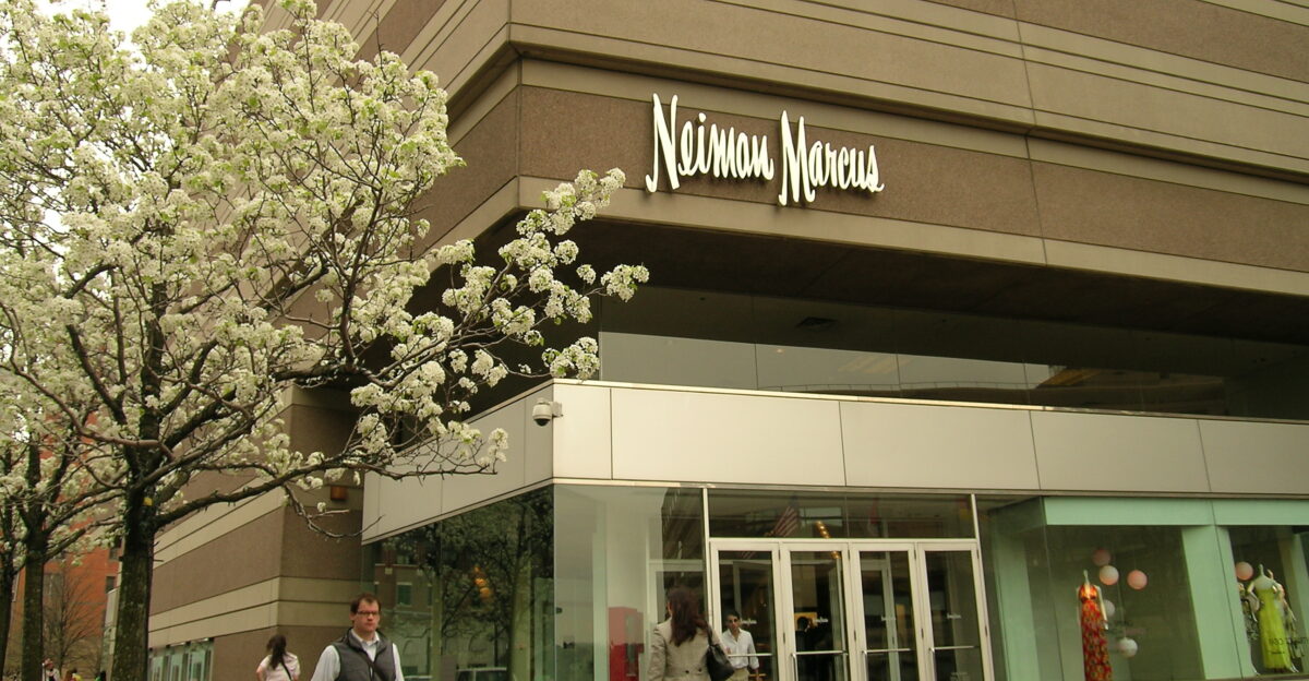 Neiman Marcus in Copley Square on a rainy day in Boston Massachusetts April 2008 photo by John Stephen Dwyer