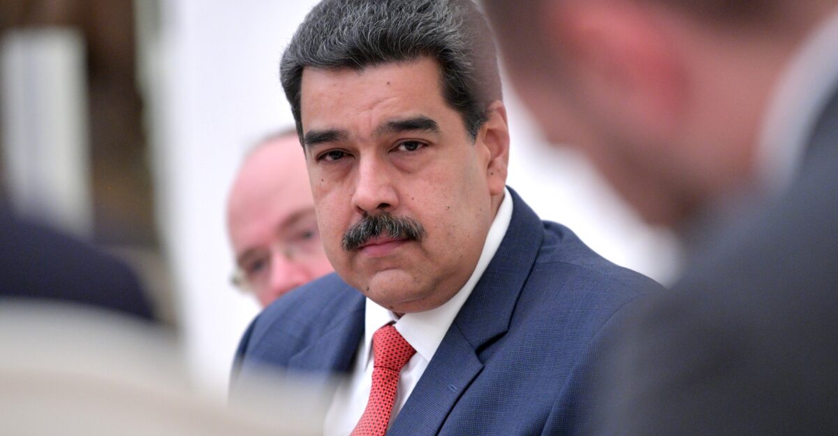 Prezident Venesuely Nikolas Maduro vo vremya vstrechi s Prezidentom Rossii Vladimirom Putinym