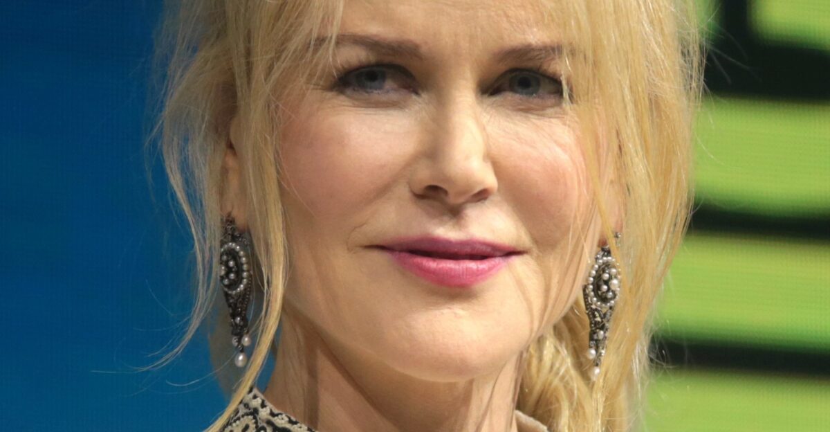 Nicole Kidman speaking at the 2018 San Diego Comic Con International for Aquaman at the San Diego Convention Center in San Diego California Please attribute to Gage Skidmore if used elsewhere