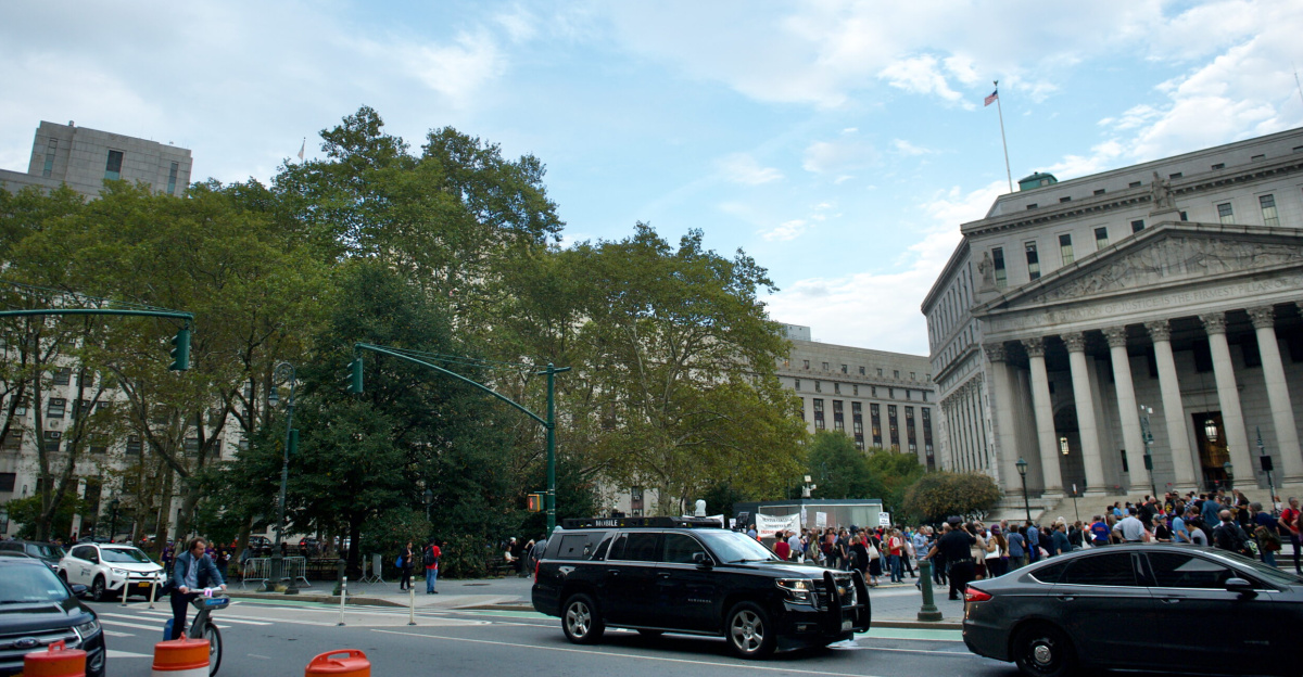 Protestors showed up at Foley Square on Thursday afternoon to protest ICE's presence in New York, lead by Make the Road NY.
