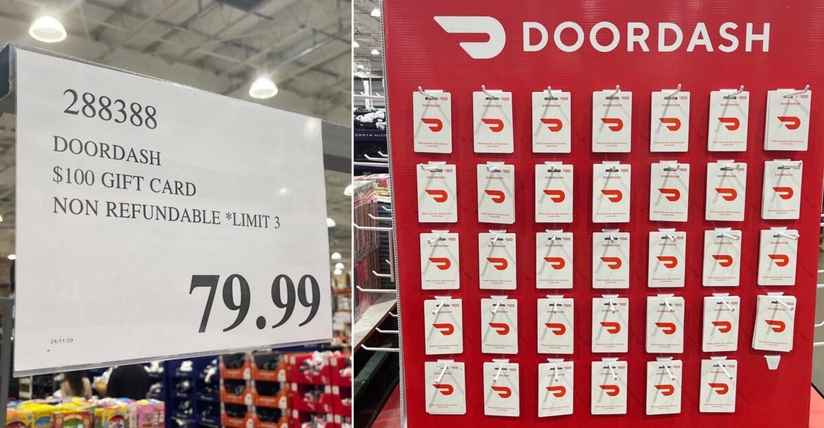 off 100 DoorDash gift cards at Costco r AusGiftCardDeals