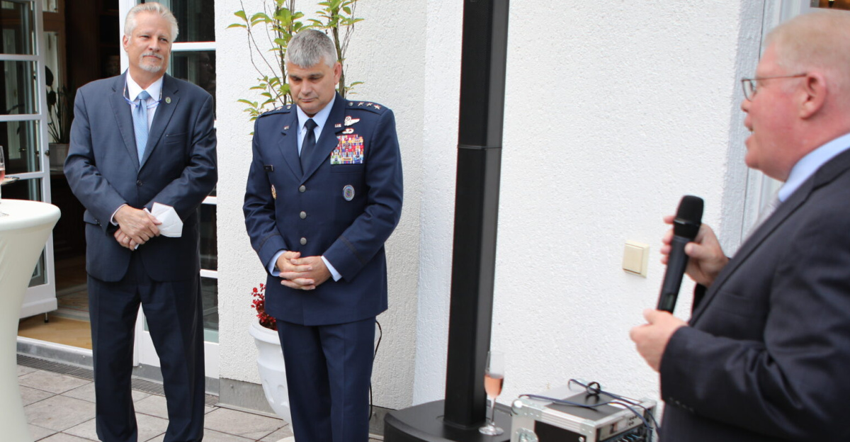 Two senior officials from U.S. Africa Command (USAFRICOM), the Deputy to the Commander for Civil Military Engagement, Ambassador Andrew Young, and the Deputy Commander, Lieutenant General Kirk Smith, USAF, visited Berlin 21-22 July.  They engaged with German defense and foreign ministry officials via office calls in order to signal USAFRICOM’s commitment to our German partners, provided and received updates on relevant strategy and policy, and identified opportunities for future collaboration to advance shared interests in Africa. Additionally, on the evening of 21 July they were the guests of honor at a DAO-hosted reception held at the CMR which included senior officials from the Chancellery, Ministry of Foreign Affairs, Ministry of Defense, and Ministry for Economic Cooperation and Development.”
