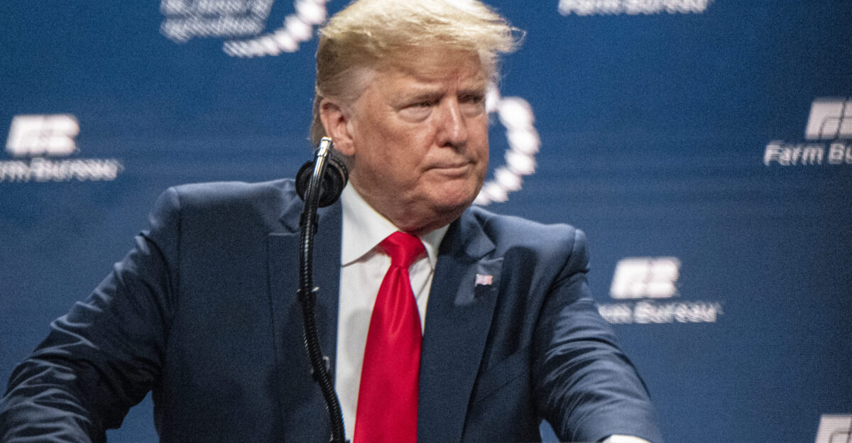 U S President Donald Trump at the 101st American Farm Bureau Federation AFBF Annual Convention and Trade Show on Jan 19 2020 in Austin TX Other government officials include USDA Secretary Sonny Perdue Senate Agriculture Chairman Pat Roberts R-Kan and Sen Jerry Moran R-Kan USDA Photo By Lance Cheung For more information please see U S Department of Agriculture - usda gov