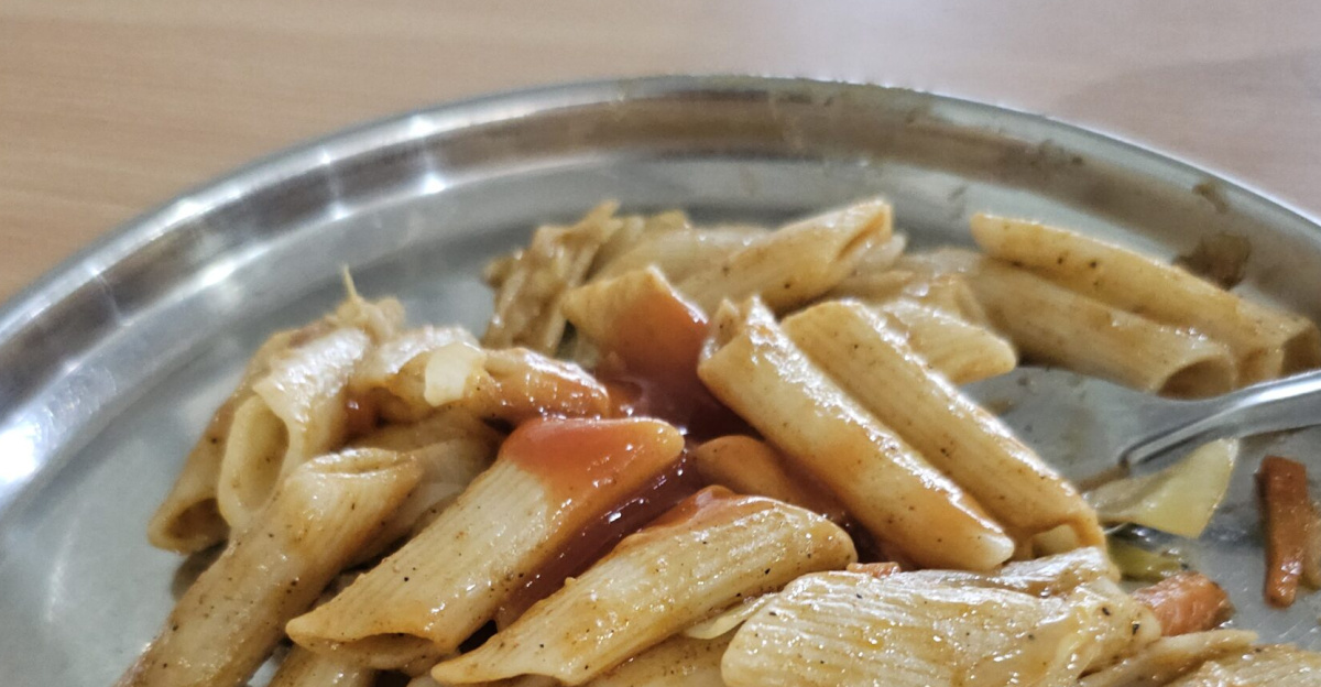 Pasta, made in India.