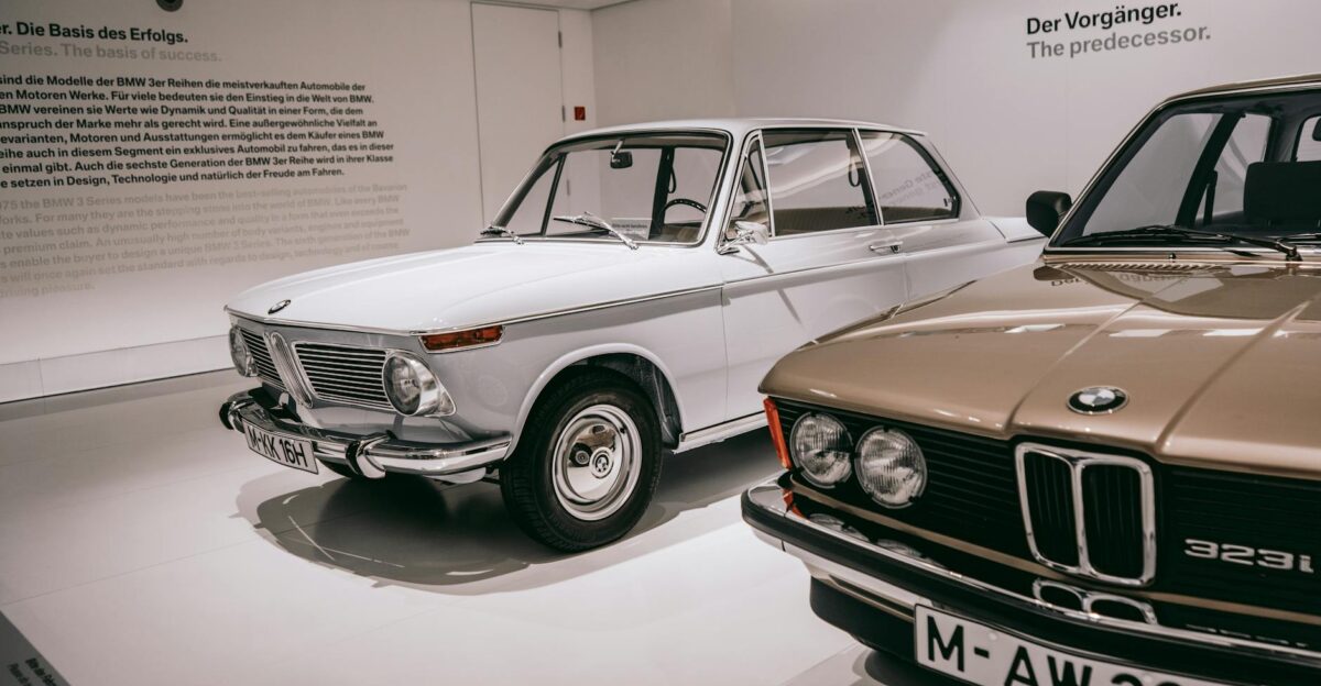 Vintage BMW cars showcased in Munich museum exhibit