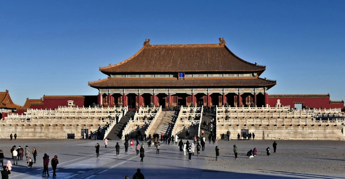 The majestic architecture of the Forbidden City in Beijing China a UNESCO World Heritage Site