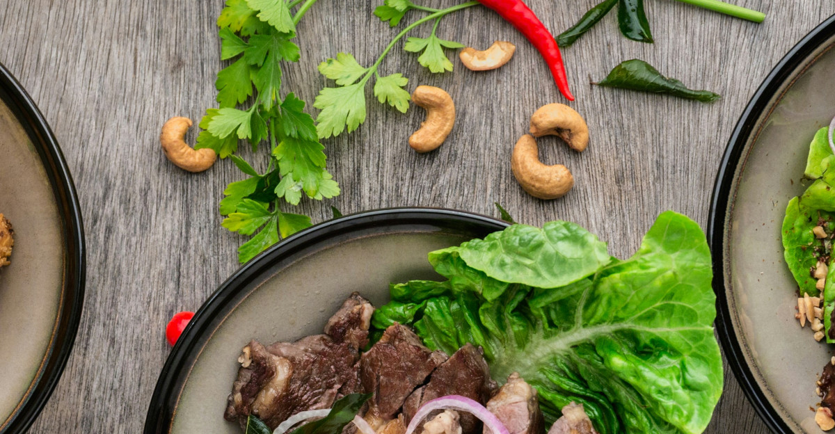 cooked dish on gray bowl