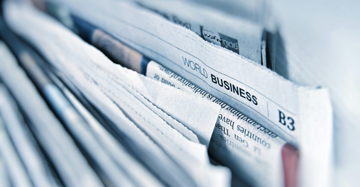 Business newspaper article