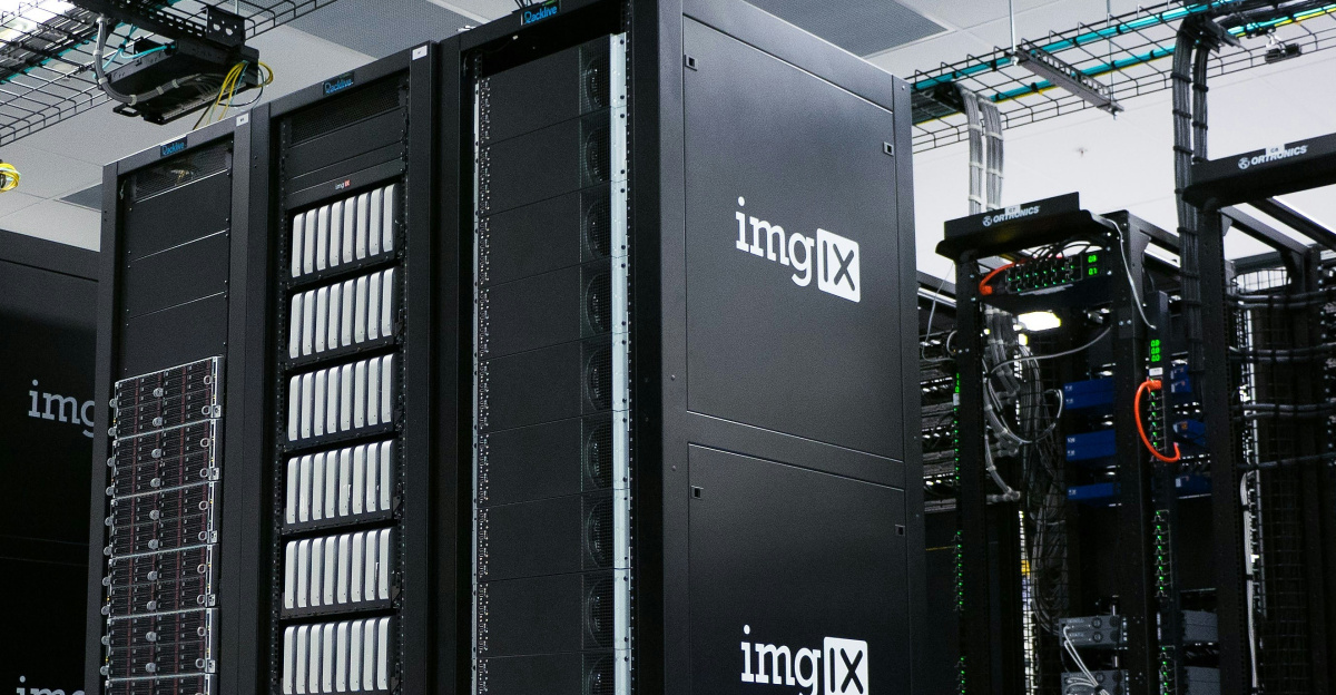 img IX mining rig inside white and gray room