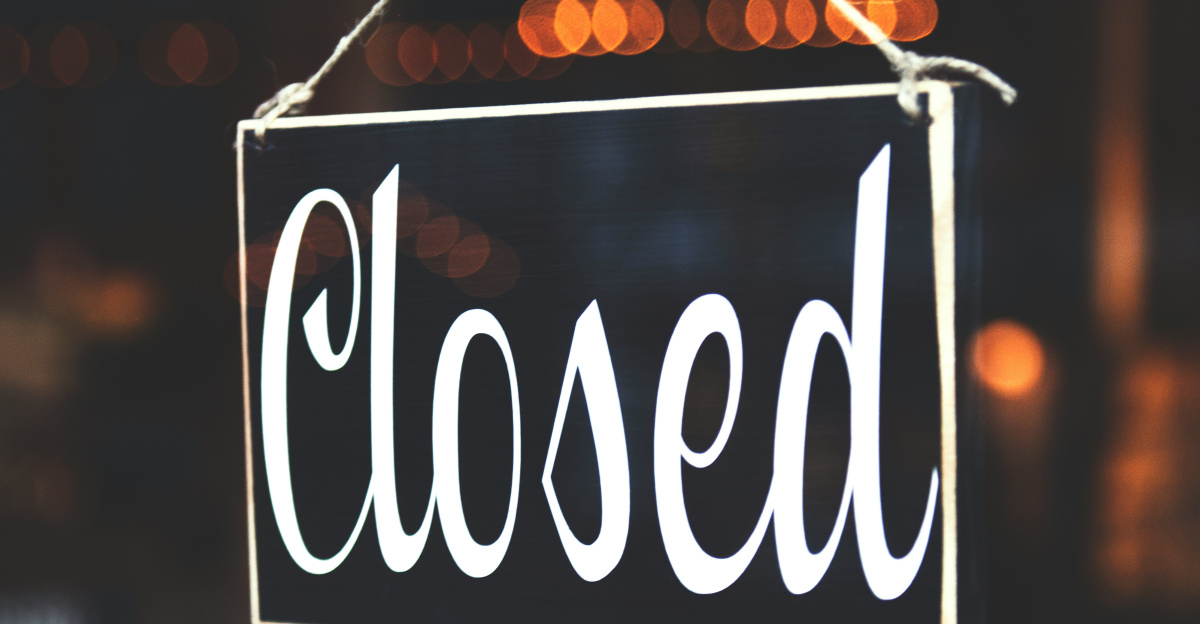 bokeh photography of closed signage