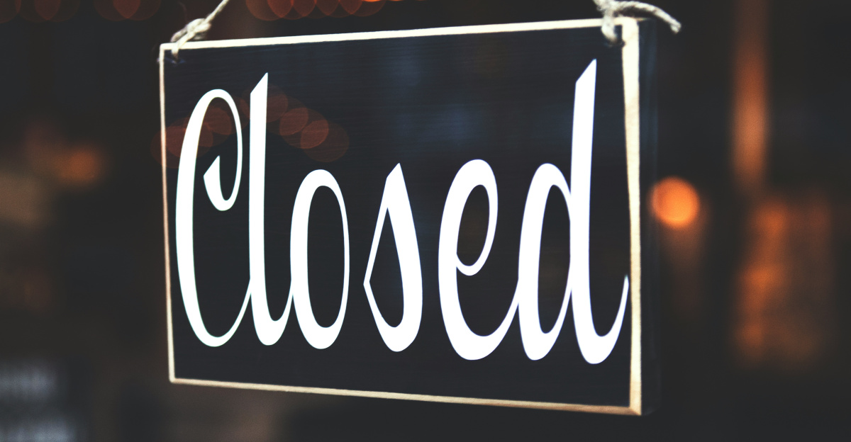 bokeh photography of closed signage