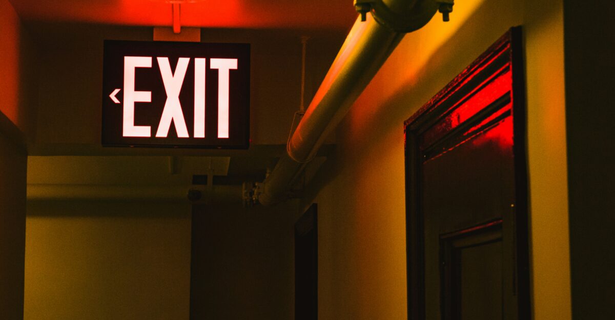 Exit LED sign