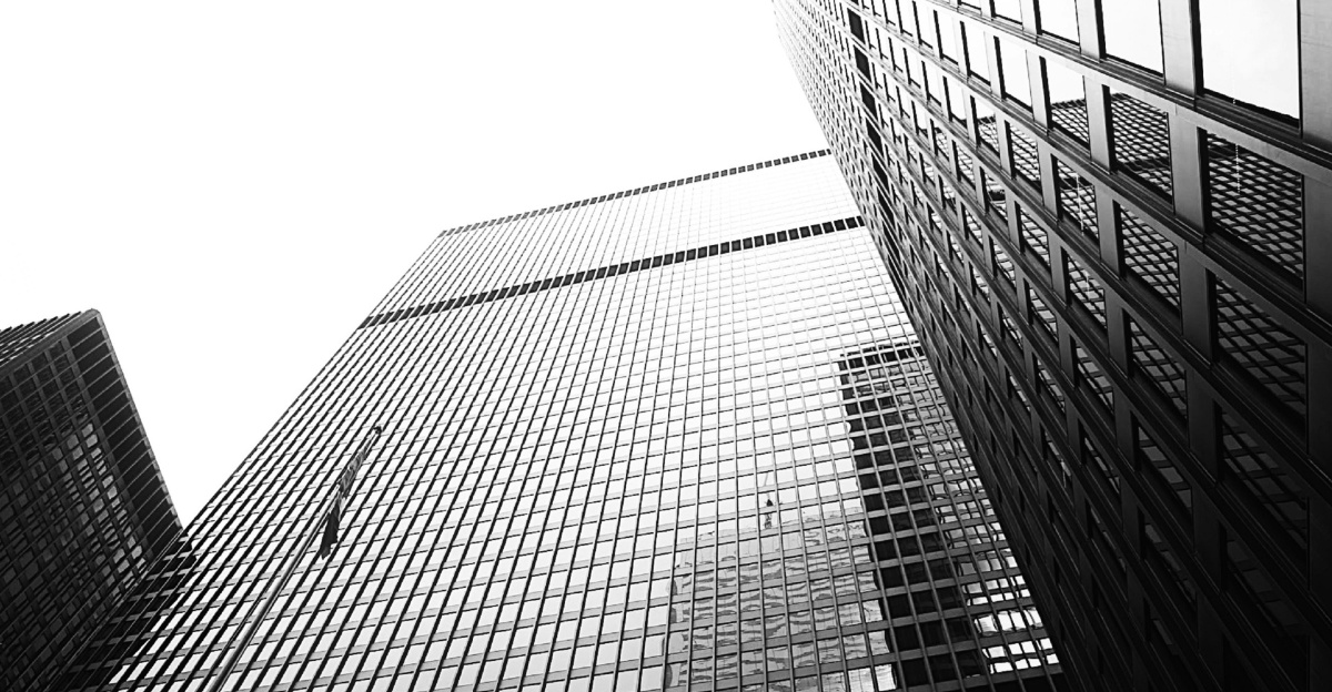 grayscale photography of high rise building