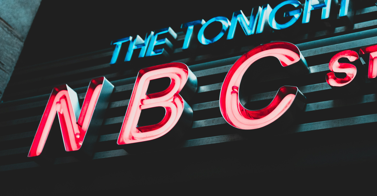 turned-on NBC neon signage
