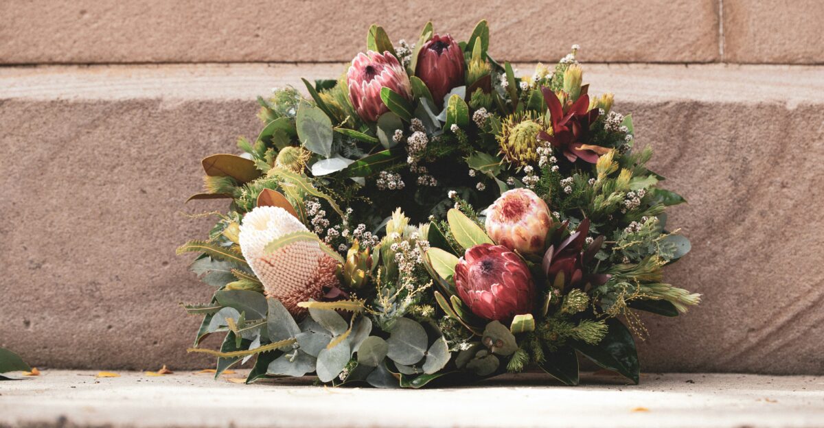 pink and green flower bouquet